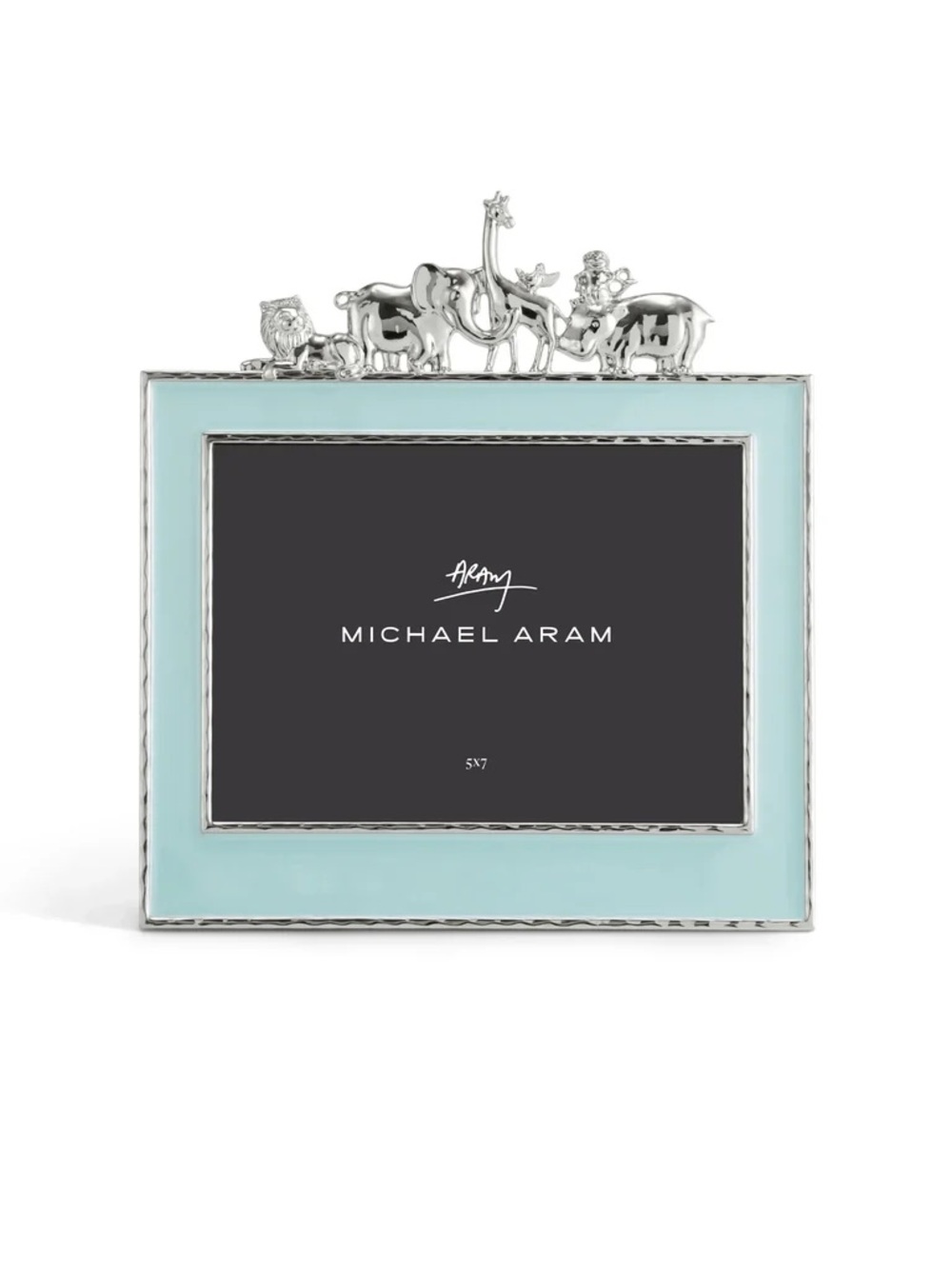 NEW IN BOX Michael Aram baby boy blue Animal Frame 5x7